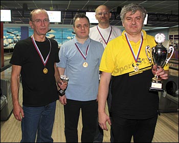 Победительница 3 этапа чемпионата по боулингу среди IT-компаний 2013 - команда ORANGE