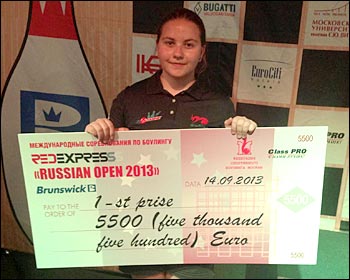Победительница Russian Open 2013 Мария Буланова